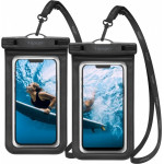 Spigen Universal A601 Waterproof Case 2 Pack Black - (AMP04523)