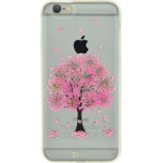 4-OK Tpu Iphone 7 / 8 / Se (2020) Pink Tree Backcover - (FCI7PT)