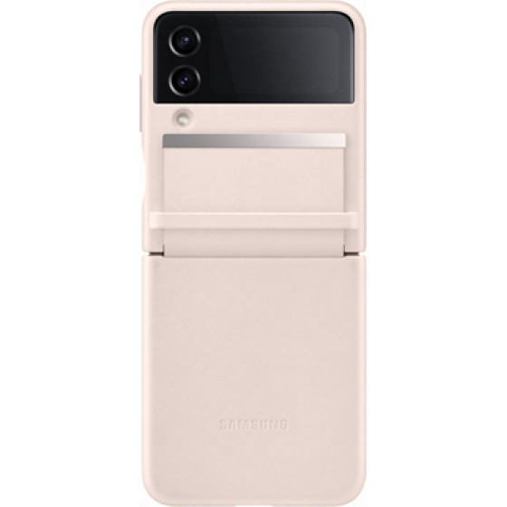 Samsung Leather Flap Cover Galaxy Z Flip4 Peach - (EF-VF721LPEGWW)