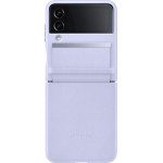 Samsung Leather Flap Cover Galaxy Z Flip4 Serenity Purple - (EF-VF721LLEGWW)