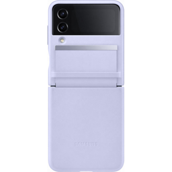 Samsung Leather Flap Cover Galaxy Z Flip4 Serenity Purple - (EF-VF721LLEGWW)