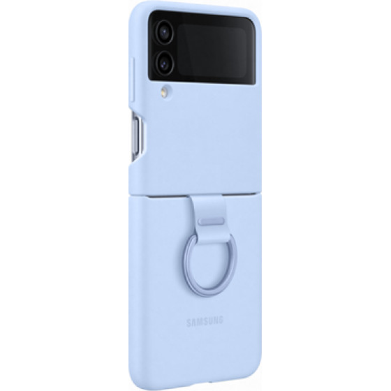 Samsung Silicone/Ring Cover Galaxy Z Flip4 Arctic Blue - (EF-PF721TLEGWW)