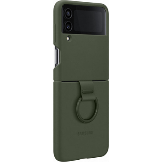 Samsung Silicone/Ring Cover Galaxy Z Flip4 Khaki - (EF-PF721TGEGWW)