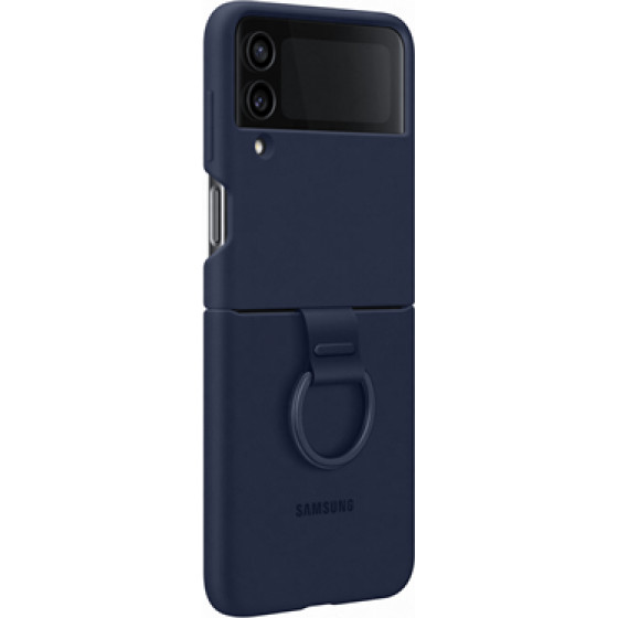 Samsung Silicone/Ring Cover Galaxy Z Flip4 Navy - (EF-PF721TNEGWW)