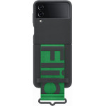 Samsung Silicone/Strap Cover Galaxy Z Flip4 Black - (EF-GF721TBEGWW)