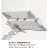 Brateck ���� �������� ��� Laptop 11,6''-17,3'' Kg ��� Vesa 75x75 ����� - (NBH-6E)