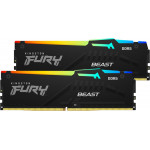 Kingston Ram 64GB 5200MT DDR5 Kit2 Fury Beast Rgb - (KF552C40BBAK2-64)