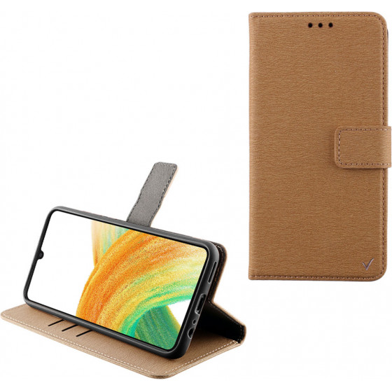 Volte-Tel ���� Samsung A33 5G A336 6.4'' Allure Magnet Book Stand Clip GOLD - (5205308314827)