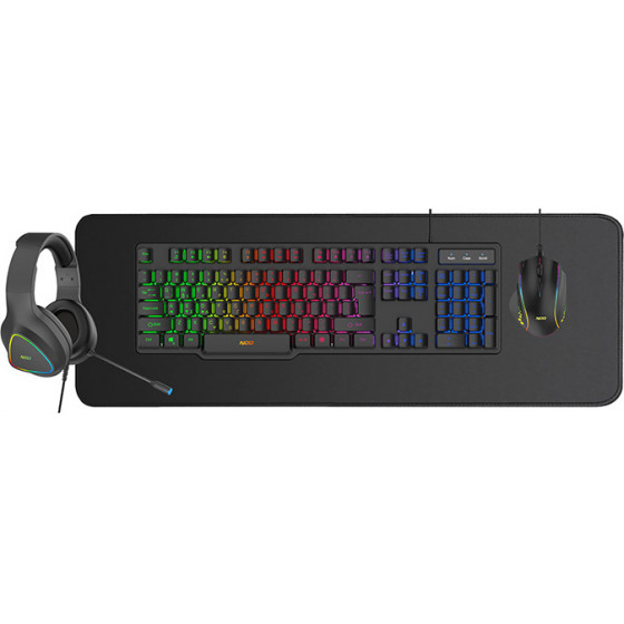 NOD Platoon 4IN1 Gaming Combo (KEYBOARD,MOUSE,MOUSEPAD,HEADPHONES)