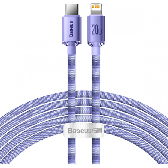Baseus Crystal Shine Series Cable Type-C to Lightning 20W 2m Lilac - (CAJY000305)