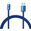 Baseus Crystal Shine Series Cable USB to Lightning 2.4A 1.2m Blue - (CAJY000003)