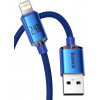 Baseus Crystal Shine Series Cable USB to Lightning 2.4A 1.2m Blue - (CAJY000003)