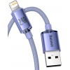 Baseus Crystal Shine Series Cable USB to Lightning 2.4A 1.2m Lilac - (CAJY000005)