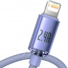Baseus Crystal Shine Series Cable USB to Lightning 2.4A 1.2m Lilac - (CAJY000005)