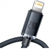 Baseus Crystal Shine Series Cable USB to Lightning 2.4A 2m Black - (CAJY000101)