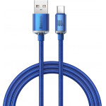 Baseus Crystal Shine Series Cable USB to Type-C 100W 1.2m Blue - (CAJY000403)