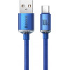 Baseus Crystal Shine Series Cable USB to Type-C 100W 1.2m Blue - (CAJY000403)