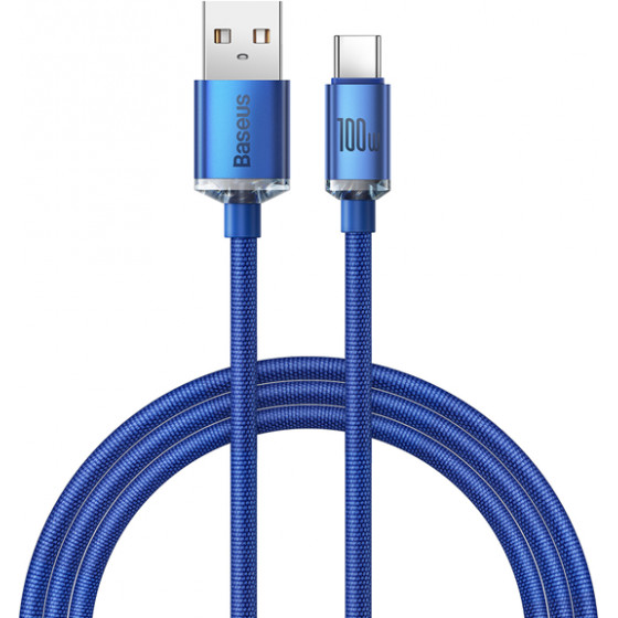 Baseus Crystal Shine Series Cable USB to Type-C 100W 1.2m Blue - (CAJY000403)