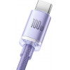 Baseus Crystal Shine Series Cable USB to Type-C 100W 1.2m Lilac - (CAJY000405)