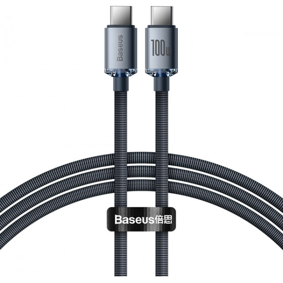 Baseus Crystal Shine Series PD Cable Type-C to Type-C 100W 1.2m Black - (CAJY000601)