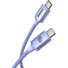 Baseus Crystal Shine Series PD Cable Type-C to Type-C 100W 1.2m Lilac - (CAJY000605)
