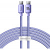 Baseus Crystal Shine Series PD Cable Type-C to Type-C 100W 2m Lilac - (CAJY000705)