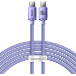 Baseus Crystal Shine Series PD Cable Type-C to Type-C 100W 2m Lilac - (CAJY000705)