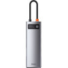 Baseus Multifunctional HUB Docking Station 8 in 1 Type-C Gray - (CAHUB-CV0G)