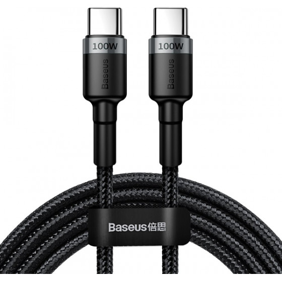 Baseus PD Cable Type-C 5A 100W 2m Gray/Black - (CATKLF-ALG1)
