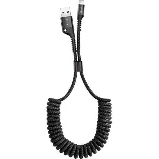 Baseus Spring Cable USB to Lightning 2A 1m Black - (CALSR-01)