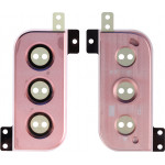 Samsung S22 5G S901 Camera Frame Pink Gold Original Service Pack - (GH98-47028D)