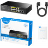 Cudy PoE+ Switch 8-Port 10/100M PoE+, 2x Uplink ports, 120W - (FS1010P)
