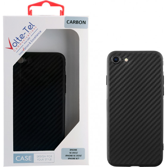 Volte-Tel ���� Iphone Se 2022/Iphone Se 2020/Iphone 8/7 4.7'' Carbon Camera Protective BLACK - (5205308316395)