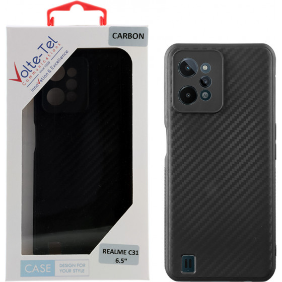 Volte-Tel ���� Realme C31 6.5'' Carbon Camera Protective BLACK - (5205308316418)
