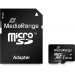 MediaRange microSDXC Memory card, UHS-1 | Class 10, With Sd adapter, 256GB - (MR946)