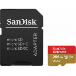 Sandisk Extreme Flash Memory Card 256 Gb Microsdxc UHS-I - (SDSQXAV-256G-GN6MA)