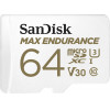 Sandisk Max Endurance 64GB Microsdxc Memory Card With Adapter For Home Security Cameras And Dash Cams - (SDSQQVR-064G-GN6IA)
