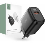 Tech-Protect Travel Charger C20W 2 Port PD20W/QC3.0 Black - (TPC20B)