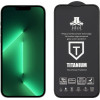Idol 1991 Tempered Glass Iphone 14 6.1'' 9H 0.25mm Titanium Semi Curved Full Glue BLACK - (5205308322099)
