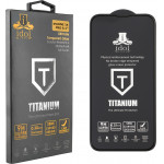 Idol 1991 Tempered Glass Iphone 14 Pro 6.1'' 9H 0.25mm Titanium Semi Curved Full Glue BLACK - (5205308322105)