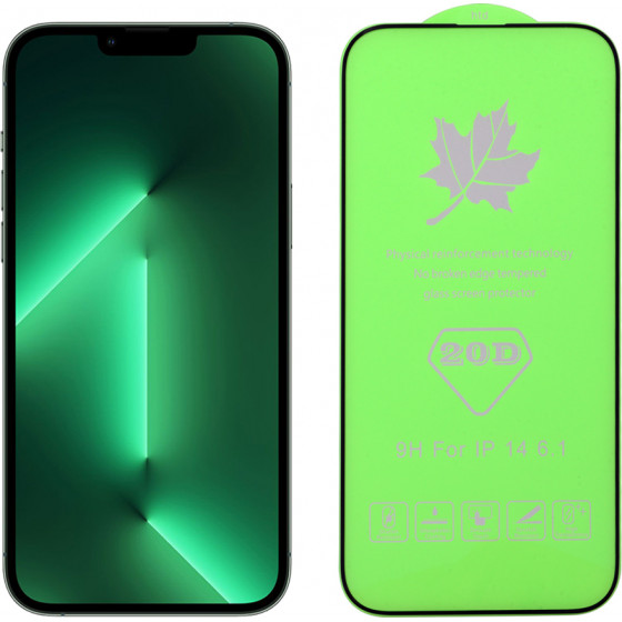 Idol 1991 Tempered Glass Iphone 14 Pro Max 6.7'' 9H 0.25mm 20D Full Glue Semi Curved Special Full Cover BLACK - (5205308322624)