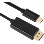 Powertech ������� USB-C �� Displayport 4K/60Hz, 2m, ����� - (PTH-071)