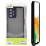 Lime ���� Samsung A33 5G A336 6.4'' Hardshell Fusion Full Camera Protection Black With Red KEYS