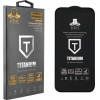 Idol 1991 Tempered Glass Iphone 14 Pro Max 6.7'' 9H 0.25mm Titanium Semi Curved Full Glue BLACK - (5205308322129)