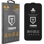 Idol 1991 Tempered Glass Iphone 14 Pro Max 6.7'' 9H 0.25mm Titanium Semi Curved Full Glue BLACK - (5205308322129)