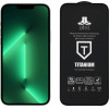 Idol 1991 Tempered Glass Iphone 14 Pro Max 6.7'' 9H 0.25mm Titanium Semi Curved Full Glue BLACK - (5205308322129)