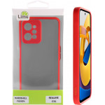Lime ���� Realme C31 6.5'' Hardshell Fusion Full Camera Protection Black With Red KEYS