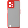 Lime ���� Realme C31 6.5'' Hardshell Fusion Full Camera Protection Black With Red KEYS