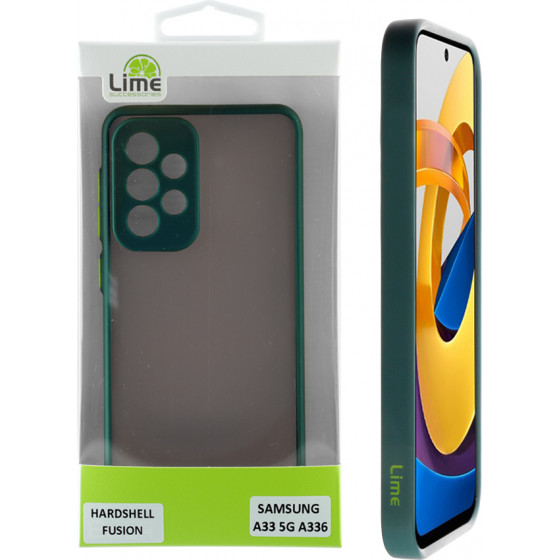 Lime ���� Realme C31 6.5'' Hardshell Fusion Full Camera Protection Green With Yellow KEYS