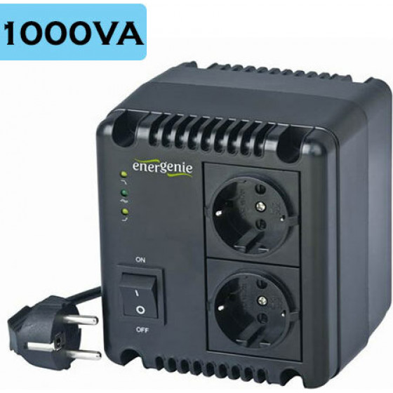 Energenie Automatic Ac Voltage Regulator And Stabilizer Led 220V Ac 1000VA - (EG-AVR-1001)
